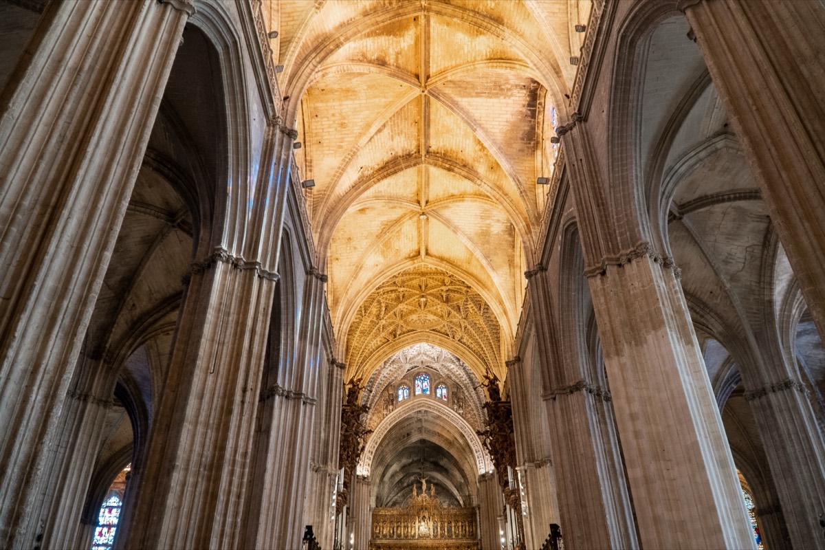 The nave of Seville Cathedral